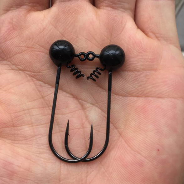 Tungsten Shake Ball Jig Head Black